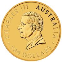 Image 3 for 2024 $100 The Perth Mint's 125th Anniversary 1oz Gold Bullion Coin in Capsule - King Charles III Effigy (Perth Mint)