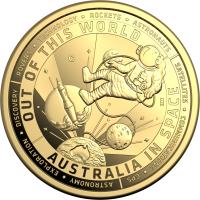 Image 2 for 2024 $10 Out of this World - Australia in Space 'C' Mintmark Gold One Tenth oz  Proof Coin