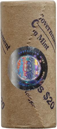 Image 2 for 2023 PREMIUM $1 King Charles III Effigy Coin Roll with RAM Sticker Head-Tail
