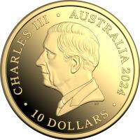 Image 5 for 2024 $10 Out of this World - Australia in Space 'C' Mintmark Gold One Tenth oz  Proof Coin
