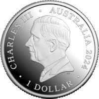Image 3 for 2024 $1 Australia in Space - Out of this World Silver 'C' Mintmark Proof Coin - King Charles III Effigy
