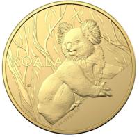 Image 1 for 2024 $100 Koala Series 1oz Gold Investment  Brilliant UNC Coin - RAM