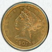 Image 1 for 1901S United States Coronet Head Gold Five Dollar