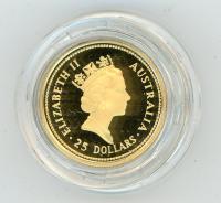 Image 2 for 1986 Australian One Quarter oz Proof Nugget Coin - Golden Eagle