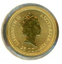 Image 2 for 1987 One Quarter oz Australian Nugget - Golden Eagle 1931