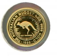 Image 1 for 1989 One Twentieth oz Gold Proof Red Kangaroo