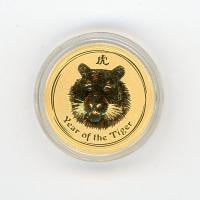 Image 1 for 2010 Australian One Tenth oz Year of the Tiger in Capsule 