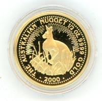 Image 1 for 2000 Half oz Gold Proof Kangaroo in Capsule