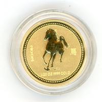 Image 1 for 2002 Australian One Twentieth oz Lunar Year of the Horse Series 1