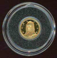 Image 1 for 2006 Republic of Congo 0.5 Gram .999 Gold 10 Francs - The Mona Lisa