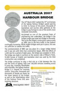 Image 3 for 2007 One Twentififth oz Sydney Harbour Bridge Proof in Capsule