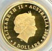Image 3 for 2008 One Twentyfifth oz Gold Proof Coin - Koala