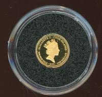 Image 2 for 2009 Cook Islands 0.5 Gram .999 Gold One Dollar - Captain James Cook