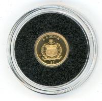 Image 2 for 2013 Samoa 0.5 Gram .999 One Dollar - John F. Kennedy