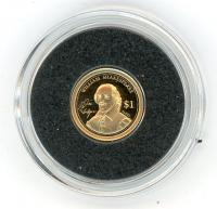Image 1 for 2014 Cook Islands 0.5 Gram  .585 Gold One Dollar - William Shakespeare