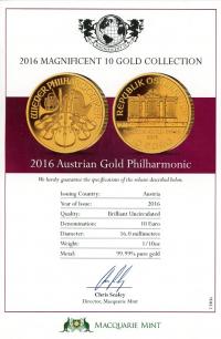 Image 3 for 2016 One Tenth Austrian Gold Philharmonic