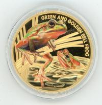 Image 1 for 2017 Niue 1oz Gold-Green & Golden Bell Frog