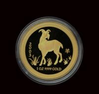 Image 2 for 2003 Year Of The Goat 3 Coin Gold PROOF SET 1.35oz