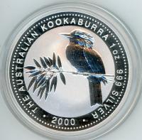 Image 1 for 2000 1oz Kookaburra .999 Silver 
