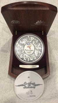 Image 1 for 2000 Sydney Olympics One Kilo Silver Proof Coin