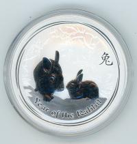 Image 1 for 2011 One oz Silver Year of the Rabbit