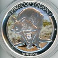 Image 2 for 2013 1oz Coloured Silver Proof Coin Australian Megafauna - Procoptodon