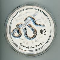 Image 1 for 2013 One Kilo Year of the Snake .999 Silver