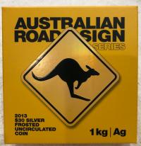 Image 2 for 2013 One Kilo Road Sign Series - Kangaroo