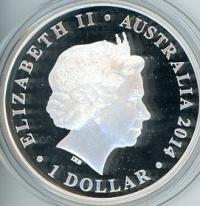 Image 3 for 2014 1oz Coloured Silver Proof Coin - Australian Age of Dinosaurs Australovenator