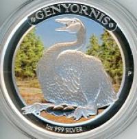 Image 2 for 2014 1oz Coloured Silver Proof Coin Australian Megafauna - Genyornis