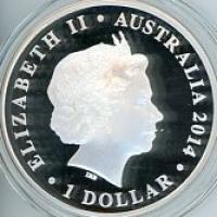 Image 3 for 2014 1oz Coloured Silver Proof Coin Australian Megafauna - Thylacoleo