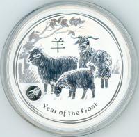 Image 1 for 2015 One oz Silver Year of the Goat with Lion Privy Mark