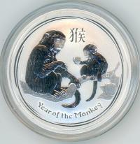 Image 1 for 2016 Half oz Silver Year of the Monkey