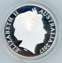 Image 2 for 2017 Australian One oz Silver Five Dollar in Capsule - Queens Baton Relay