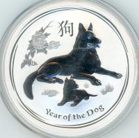 Image 1 for 2018 One oz Silver Year of the Dog