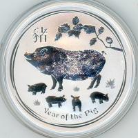 Image 1 for 2019 One oz Silver Year of the Pig