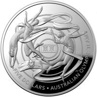 Image 1 for 2020 $5 1oz Silver Domed Coin - Australian Olympic Team