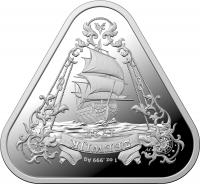 Image 2 for 2021 $1 Australian Shipwreck Series - Zeewijk 1oz Triangular Bullion Investment Coin in Capsule