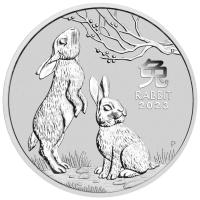 Image 2 for 2023 Year of the Rabbit One oz Silver Bullion Coin