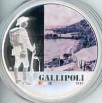 Image 2 for 2011 1oz Coloured Silver Proof Famous Battles in History - Gallipoli