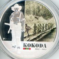Image 2 for 2012 1oz Coloured Silver Proof Famous Battles in History - Kokoda
