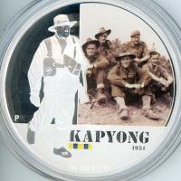 Image 2 for 2012 1oz Coloured Silver Proof Famous Battles in History - Kapyong
