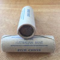 Image 1 for 1980 Royal Australian Mint Five Cent Roll