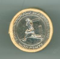Image 1 for 2001 Uncirculated 20c Coin Roll - Sir Donald Bradman