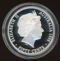 Image 2 for 1998 Australian Fifty Cent Silver Coin from Masterpieces in Silver Set - 1937 Crown Design