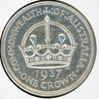 Image 1 for 1937 Australian One Crown (D) aUNC