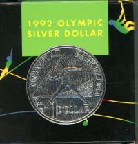 Image 1 for 1992 Australian Silver Proof Coin - Barcelona Olympics