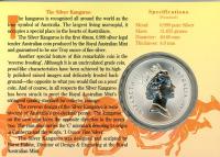 Image 2 for 1993 1oz One Dollar Silver Kangaroo