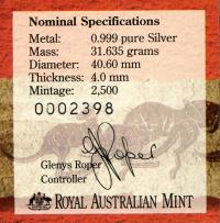 Image 4 for 1994 $1 Kangaroo 1oz Silver Proof Coin - Sydney Coin Fair Issue