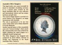 Image 2 for 1995 1oz One Dollar Silver Kangaroo